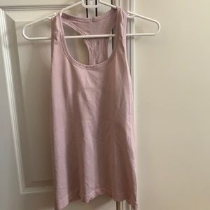 Light pink Lululemon swiftly tank